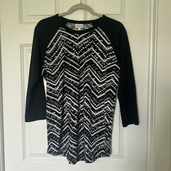 Women’s LulaRoe black and white Randy size Large - Picture 1 of 5